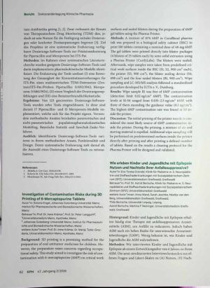 Vorschauseite 2: 3. Gemeinsame Doktorandentagung Klinische Pharmazie Zwischen Weißwurst und Wissenschaft