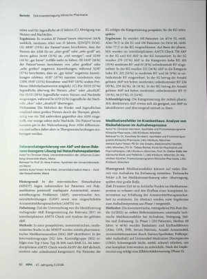 Vorschauseite 3: 3. Gemeinsame Doktorandentagung Klinische Pharmazie Zwischen Weißwurst und Wissenschaft