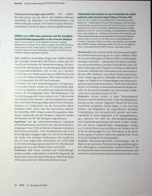 Vorschauseite 5: 3. Gemeinsame Doktorandentagung Klinische Pharmazie Zwischen Weißwurst und Wissenschaft