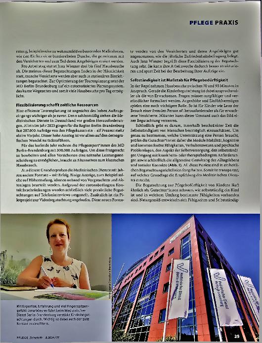 Vorschauseite 2: Pflegebegutachtung - im Dienst der Versicherten