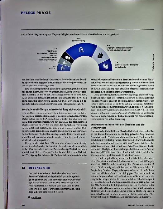 Vorschauseite 3: Pflegebegutachtung - im Dienst der Versicherten