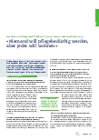 Vorschauseite 1: "Niemand will pflegebedürftig werden, aber jeder will wohnen. "