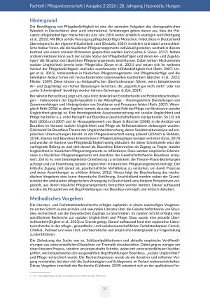 Vorschauseite 2: Häusliche Pflegearrangements als Ungleichheitsphänomen in der Langzeitversorgung