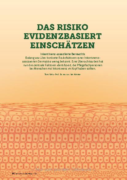 Vorschauseite 1: Das Risiko evidenzbasiert einschätzen