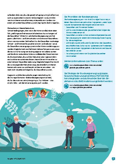 Vorschauseite 2: Globale Gesundheit gemeinsam gestalten