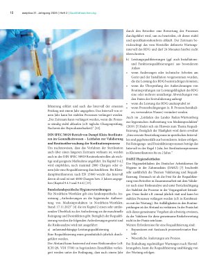 Vorschauseite 3: Validierte Aufbereitungsprozesse: Wo finden sich Informationen zur Validierungshäufigkeit von Prozessen im RDG und Dampfsterilisator?