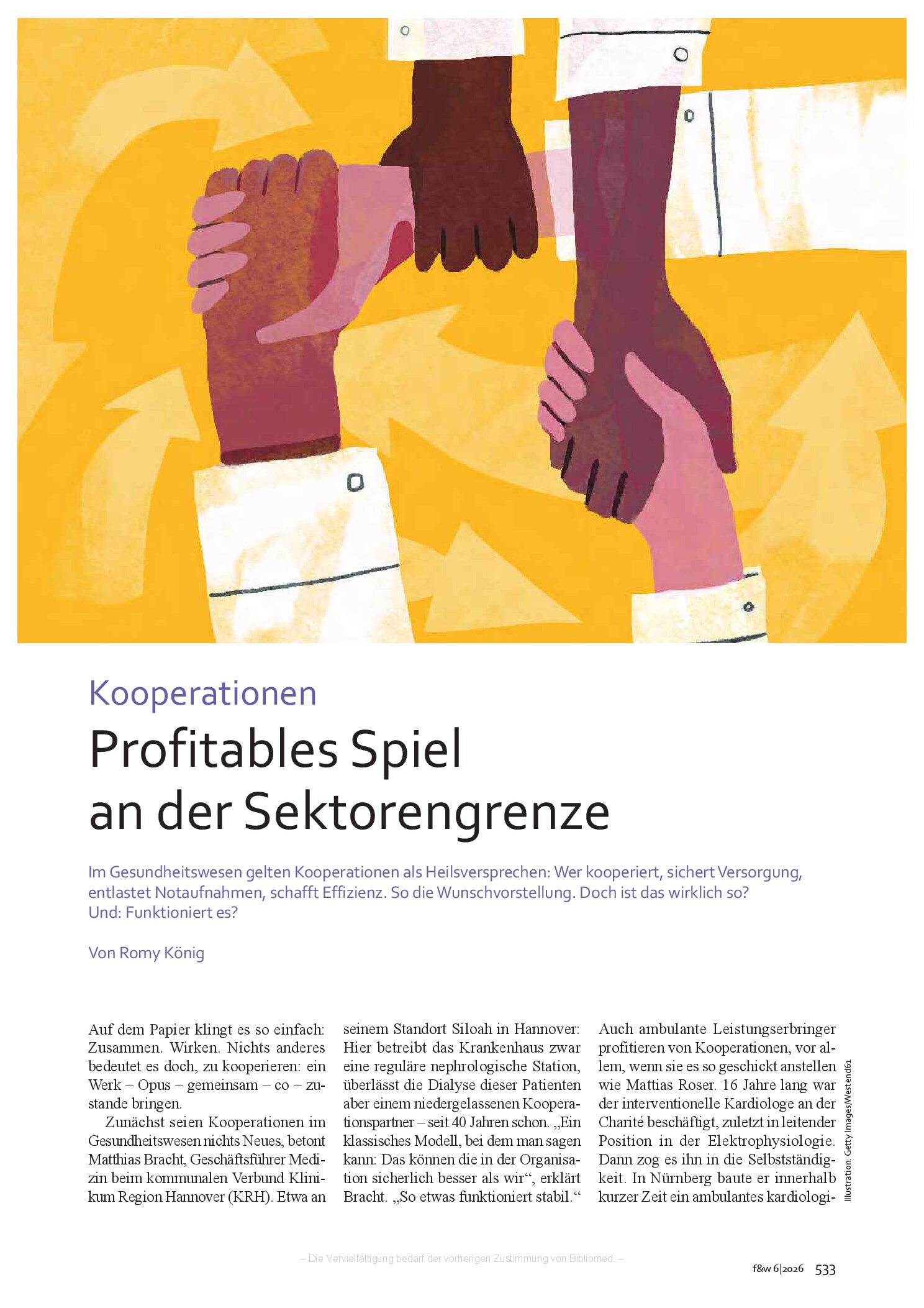 Vorschauseite 1: Profitables Spiel an der Sektorengrenze
