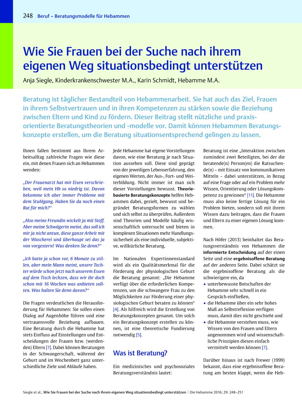 Vorschauseite 1: Wie Sie Frauen bei der Suche nach ihrem eigenen Weg situationsbedingt unterstützen
