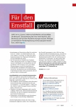 Vorschauseite 2: Für den Ernstfall gerüstet