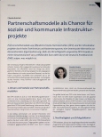 Vorschauseite 1: Partnerschaftsmodelle als Chance für soziale und kommunale Infrastrukturprojekte