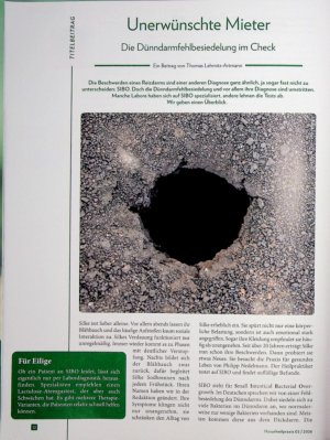 Vorschauseite 1: Unerwünschte Mieter Die Dünndarmfehlbesiedelung im Check
