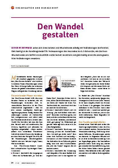 Vorschauseite 1: Den Wandel gestalten