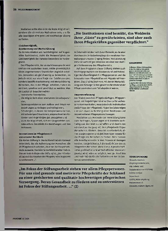 Vorschauseite 4: Trialog und Mediation: Wie Kommunikation im Pflegealltag gelingen kann
