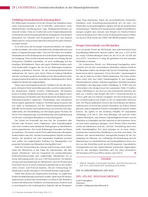 Vorschauseite 5: Ionisationstechniken in der Massenspektrometrie Die Bildung und gezielte Fragmentierung von Ionen in der LC-MS und GC-MS (Teil 1