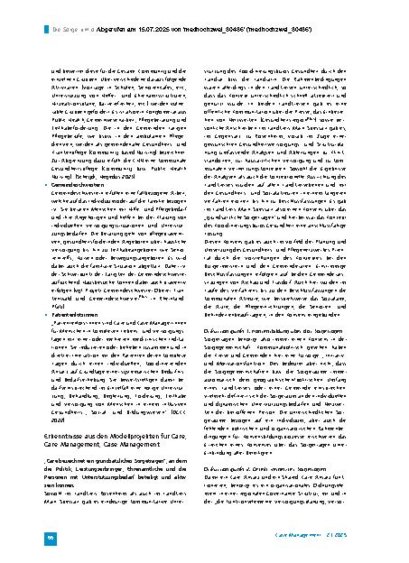 Vorschauseite 3: Die Sorge um das regionale Sorgetragen Ein erfahrungsbasierter Diskussionsbeitrag mit Theorieanteilen