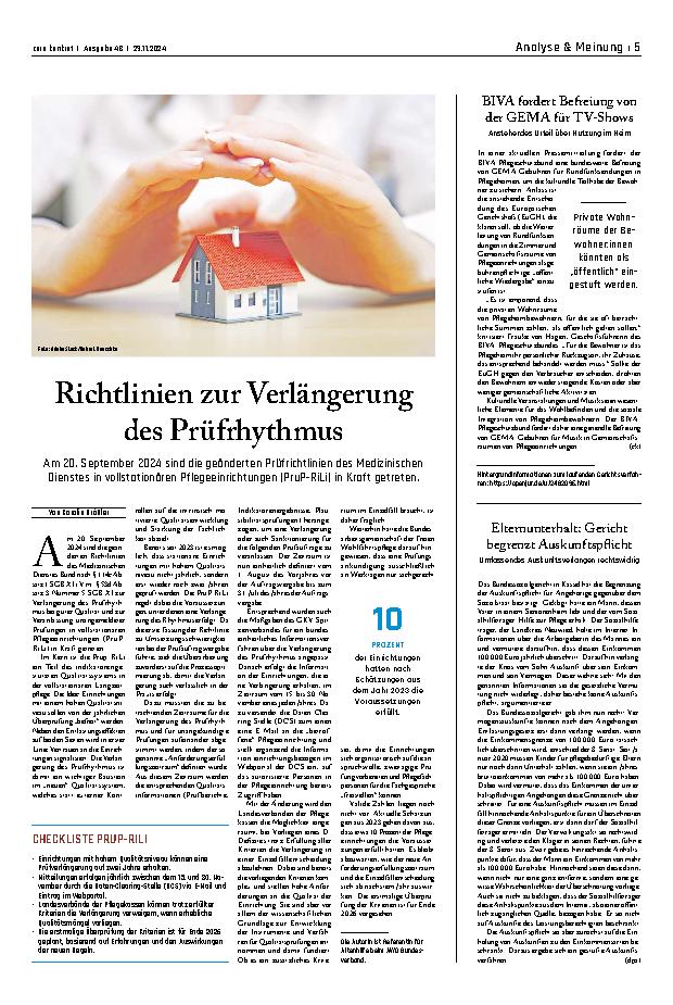 Vorschauseite 1: Richtlinien zur Verlängerung des Prüfzyklus