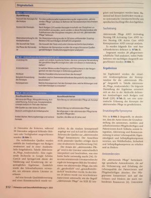 Vorschauseite 2: Konzeptanalyse „Aktivierende Pflege"