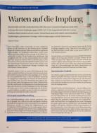 Vorschauseite 1: Warten auf die Impfung