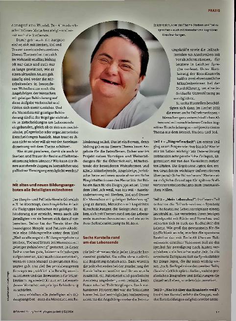 Vorschauseite 2: „Ich weiß, was ich will" Ein Projekt für Selbstbestimmung und Teilhabe bis zum Lebensende für Menschen mit geistiger Behinderung