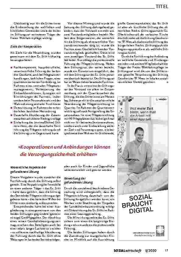 Vorschauseite 2: Vielfältige Leistungserbringer
