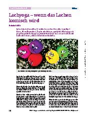 Vorschauseite 1: Lachyoga – wenn das Lachen kommtisch wird