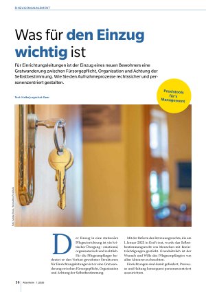 Vorschauseite 1: Was für den Einzug wichtig ist