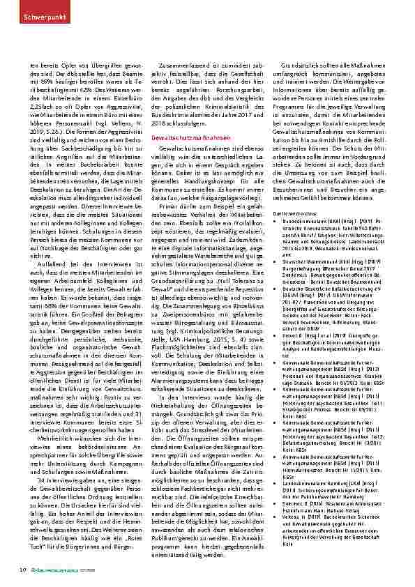 Vorschauseite 3: Sicherheit im öffentlichen Dienst: Verrohung der Gesellschaft