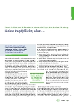Vorschauseite 1: Gerade für ältere und alte Menschen ist die saisonale Grippe keine harmlose Erkrankung. Keine Impfpflicht, aber…