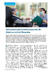 Vorschauseite 1: Hohe emotionale Anforderungen bei der Arbeit an und mit Menschen