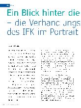 Vorschauseite 1: Ein Blick hinter die Kulissen: Die Verhandlungskommission des IFK im Porträt.