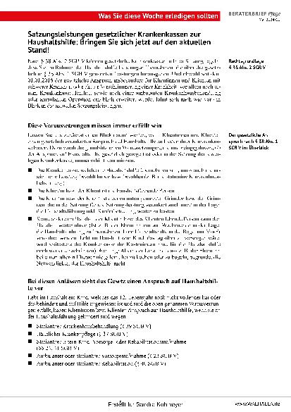 Vorschauseite 5: Beraterbrief Pflege 10-2024