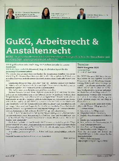 Vorschauseite 1: Weitere Gedanken zur noch immer „neuen“ Bestimmung betreffend Aus-, Fortund Weiterbildung