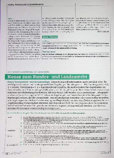 Vorschauseite 6: Weitere Gedanken zur noch immer „neuen“ Bestimmung betreffend Aus-, Fortund Weiterbildung