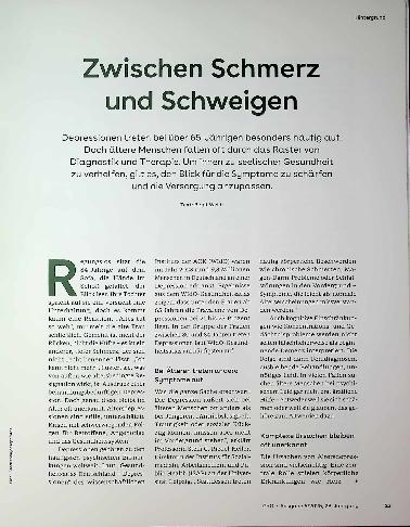 Vorschauseite 2: Zwischen Schmerz und Schweigen