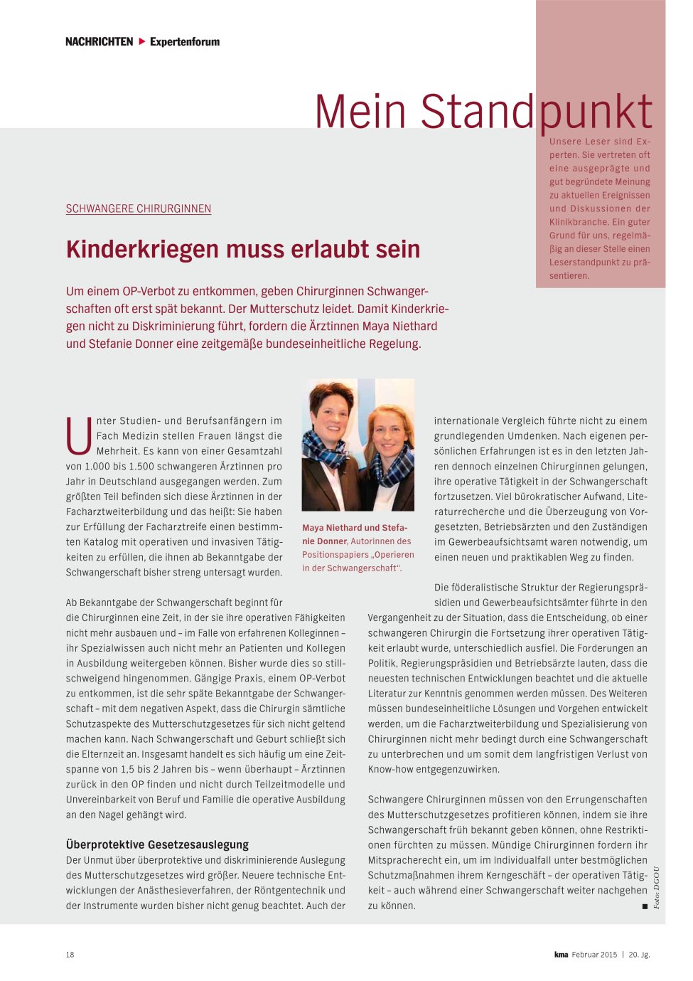 Vorschauseite 1: Kinderkriegen muss erlaubt sein