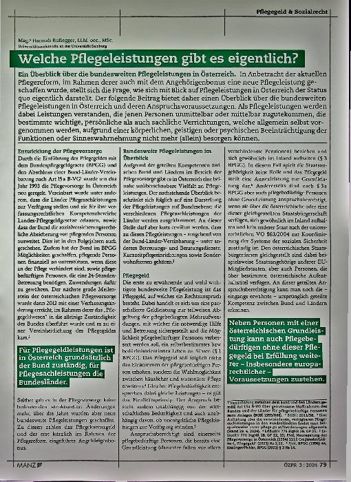 Vorschauseite 1: Welche Pflegeleistungen gibt es eigentlich?