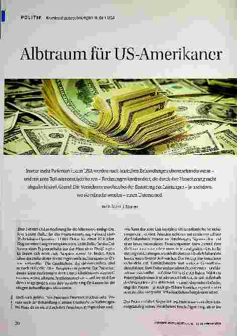 Vorschauseite 1: Albtraum für US-Amerikaner