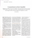 Vorschauseite 1: Commitment sichert Qualität