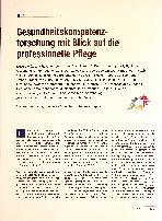 Vorschauseite 1: Gesundheitskompetenzforschung mit Blick auf die professionelle Pflege