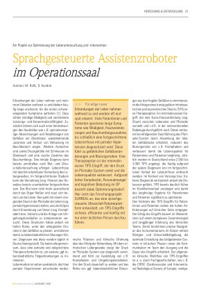 Vorschauseite 1: Sprachgesteuerte Assistenzroboter im Operationssaal