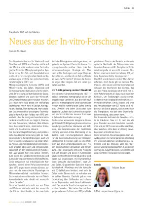 Vorschauseite 1: Neues aus der In-vitro-Forschung