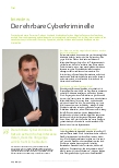 Vorschauseite 1: Interview: Der ehrenwerte Cyberkriminelle