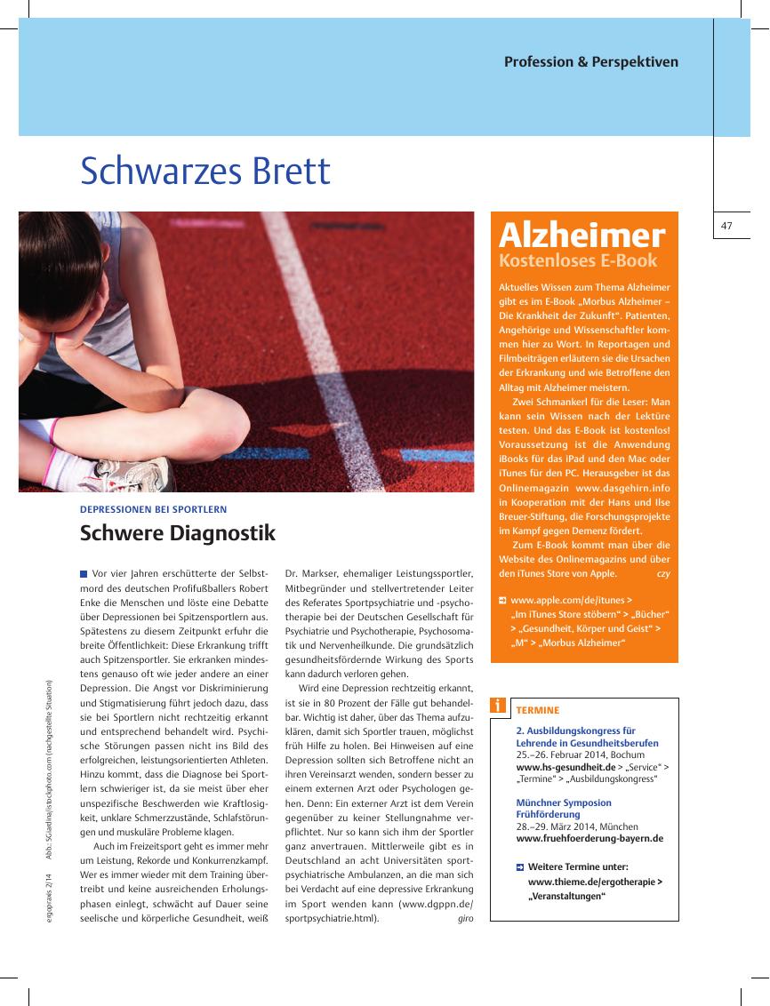 Vorschauseite 1: Schwarzes Brett