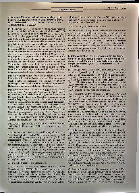 Vorschauseite 3: Rechtsprechungsübersicht Österreich