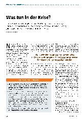 Vorschauseite 1: Was tun in der Krise?