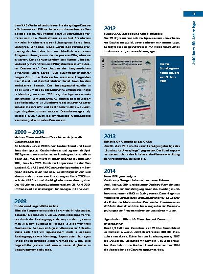 Vorschauseite 2: 60 Jahre bpa – 60 Jahre private Altenpflege