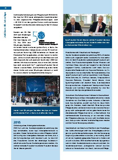 Vorschauseite 3: 60 Jahre bpa – 60 Jahre private Altenpflege