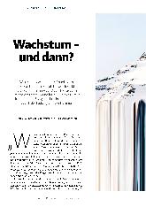 Vorschauseite 1: Wachstum - und dann?