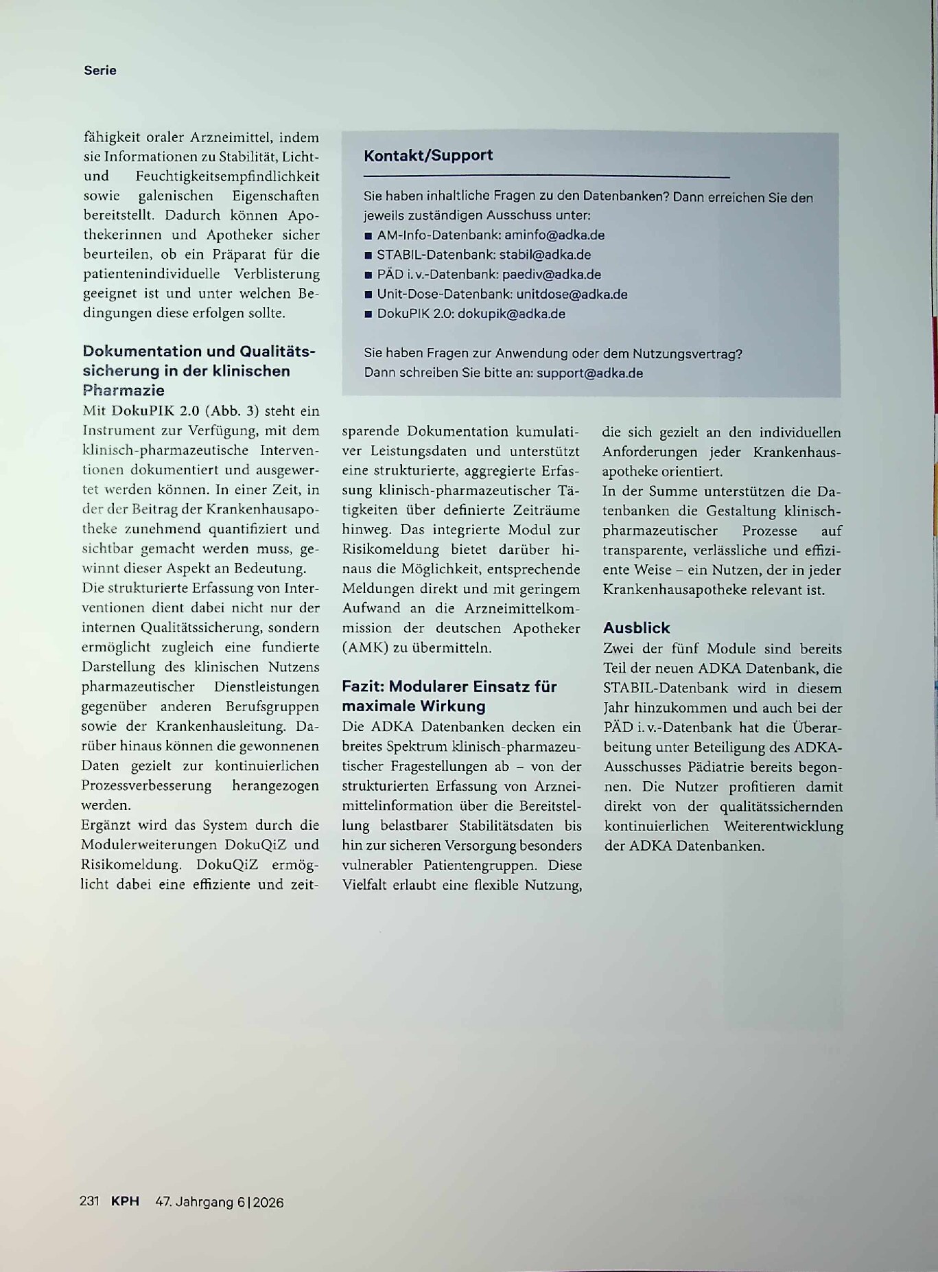 Vorschauseite 2: Digitale Entscheidungsunterstützung in der Krankenhausapotheke
