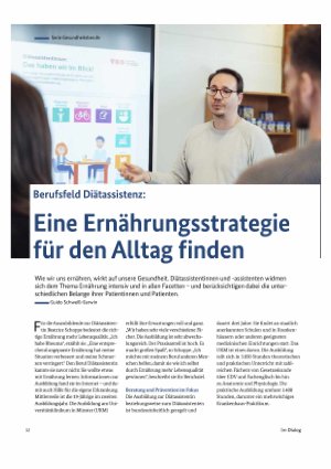 Vorschauseite 1: Berufsfeld Diätassistenz Eine Ernährungsstrategie für den Alltag finden